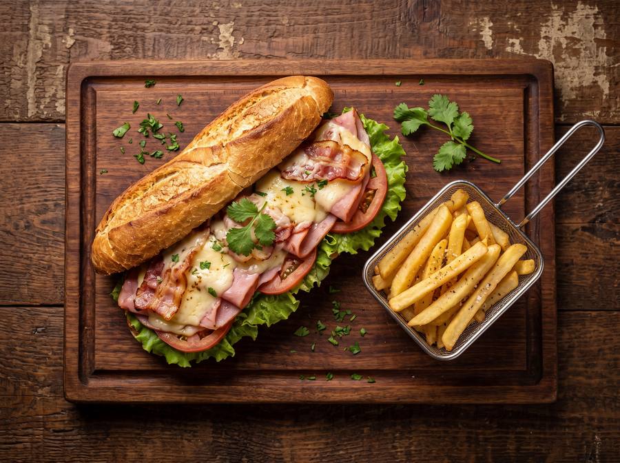Baguette de Jamón y Tocino